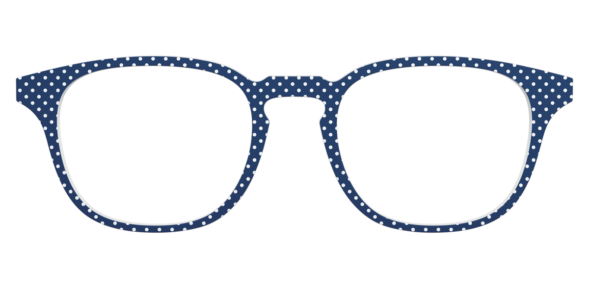 The Navy Pin Dot - Front Top Image - Pair Eyewear
