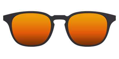 The Polarized Orange Reflective Sun Top - Front Top Thumbnail - Pair Eyewear