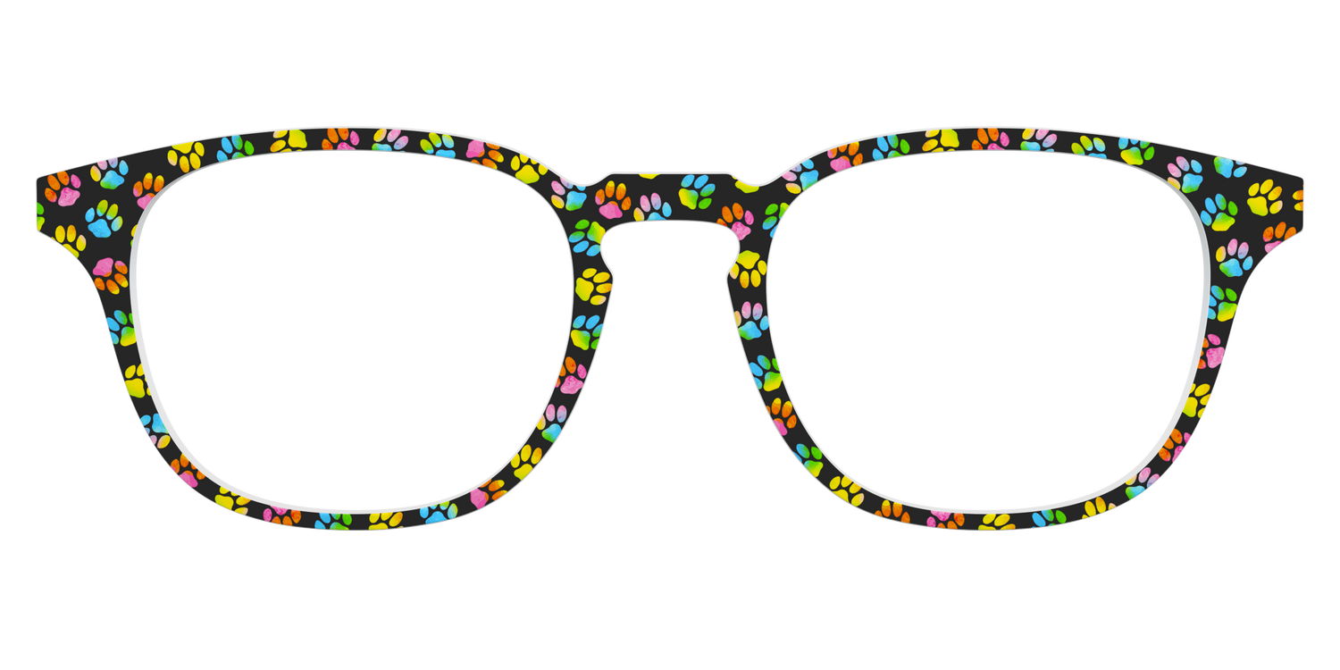 The Rainbow Paw Print - Front Top Image - Pair Eyewear