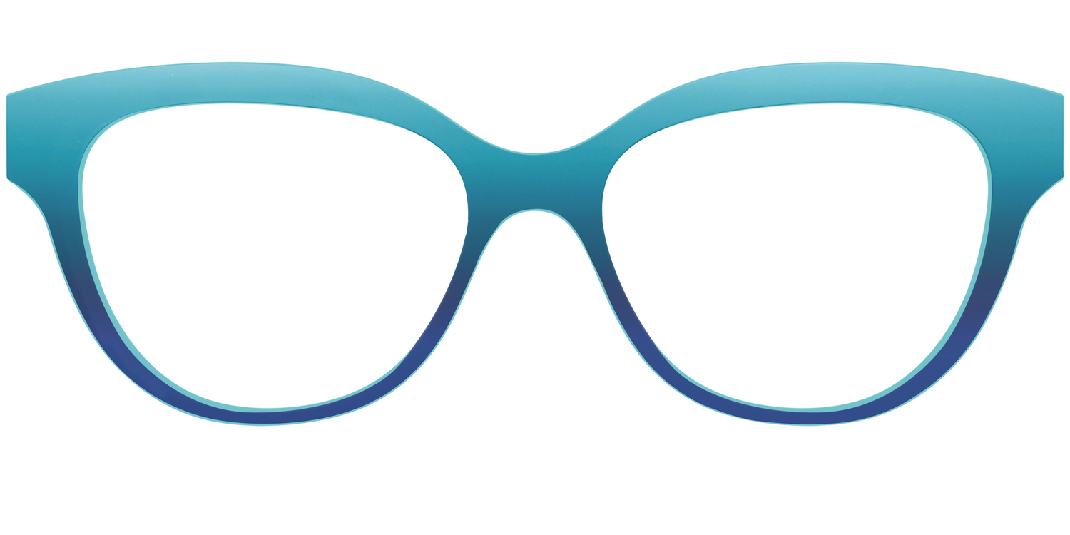 The Ocean Blue - Front Top Image - Pair Eyewear