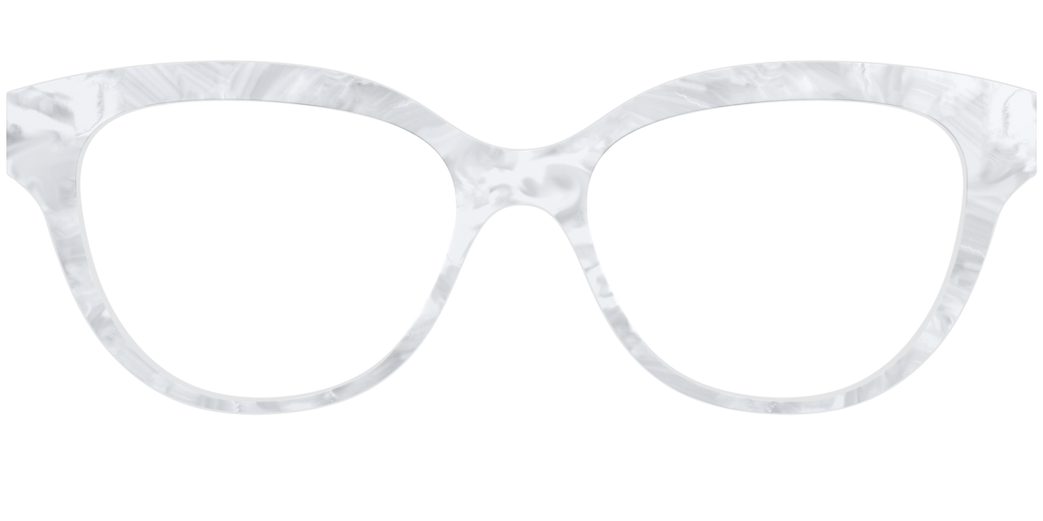 The White Pearlescent - Front Top Image - Pair Eyewear