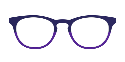 The Eggplant & Grape Split - Pair Eyewear