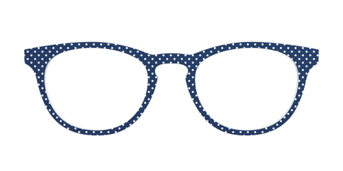 The Navy Pin Dot - Pair Eyewear