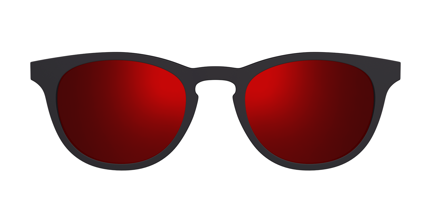 The Polarized Red Reflective Sun Top - Front Top Image - Pair Eyewear