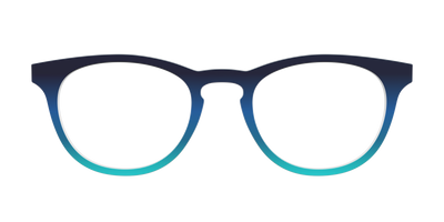 The Royal Blue to Seafoam Gradient - Front Top Thumbnail - Pair Eyewear