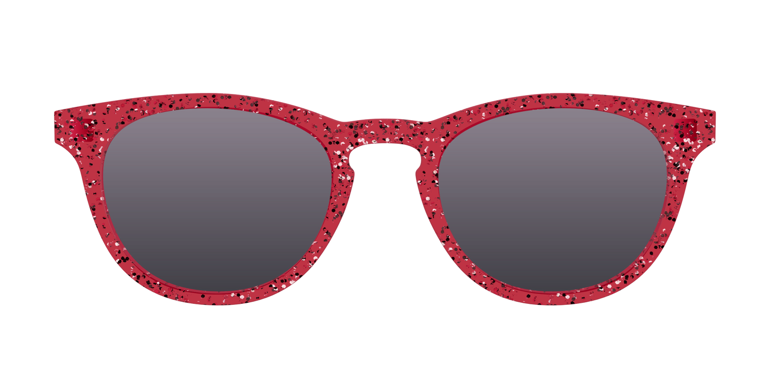 The Polarized Ruby Sparkle Sun Top - Front Top Image - Pair Eyewear