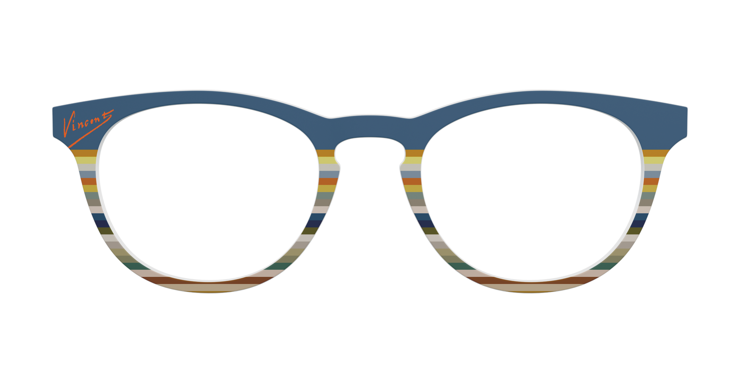 The Vincent Stripes - Front Top Image - Pair Eyewear