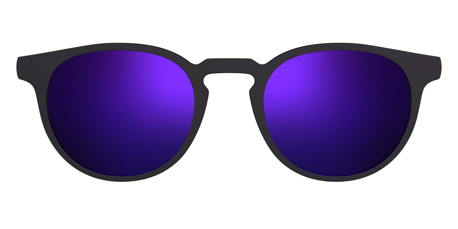 The Polarized Purple Reflective Sun Top - Front Top Image - Pair Eyewear