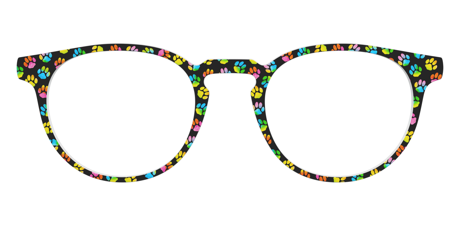 The Rainbow Paw Print - Front Top Image - Pair Eyewear