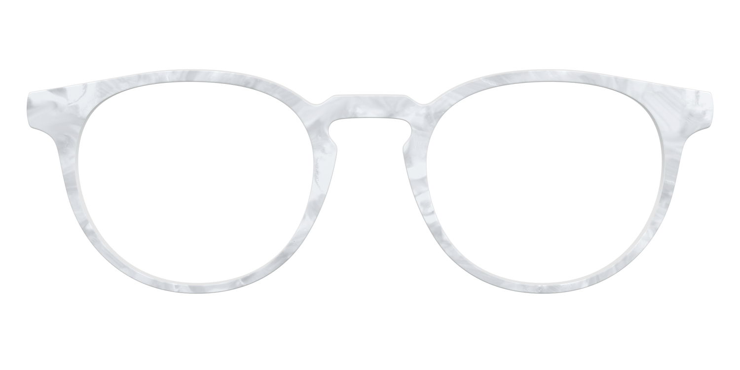The White Pearlescent - Front Top Image - Pair Eyewear