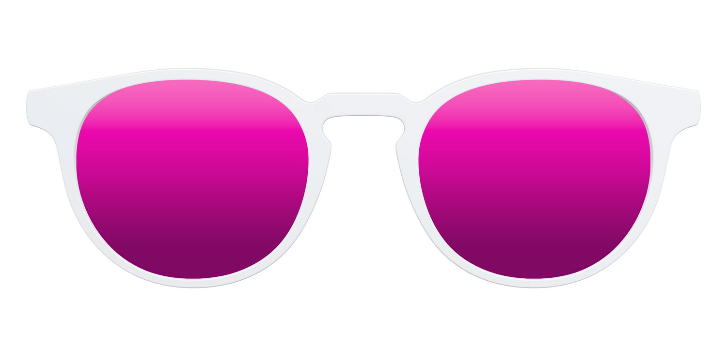 The Polarized White Sun Top - Front Top Image - Pair Eyewear
