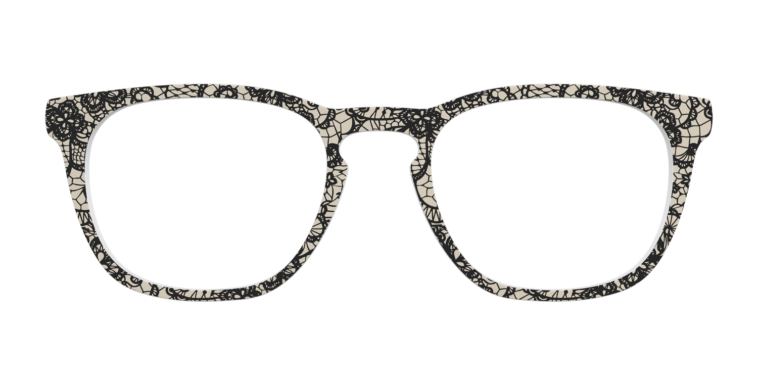 The Black Classic Lace - Front Top Image - Pair Eyewear