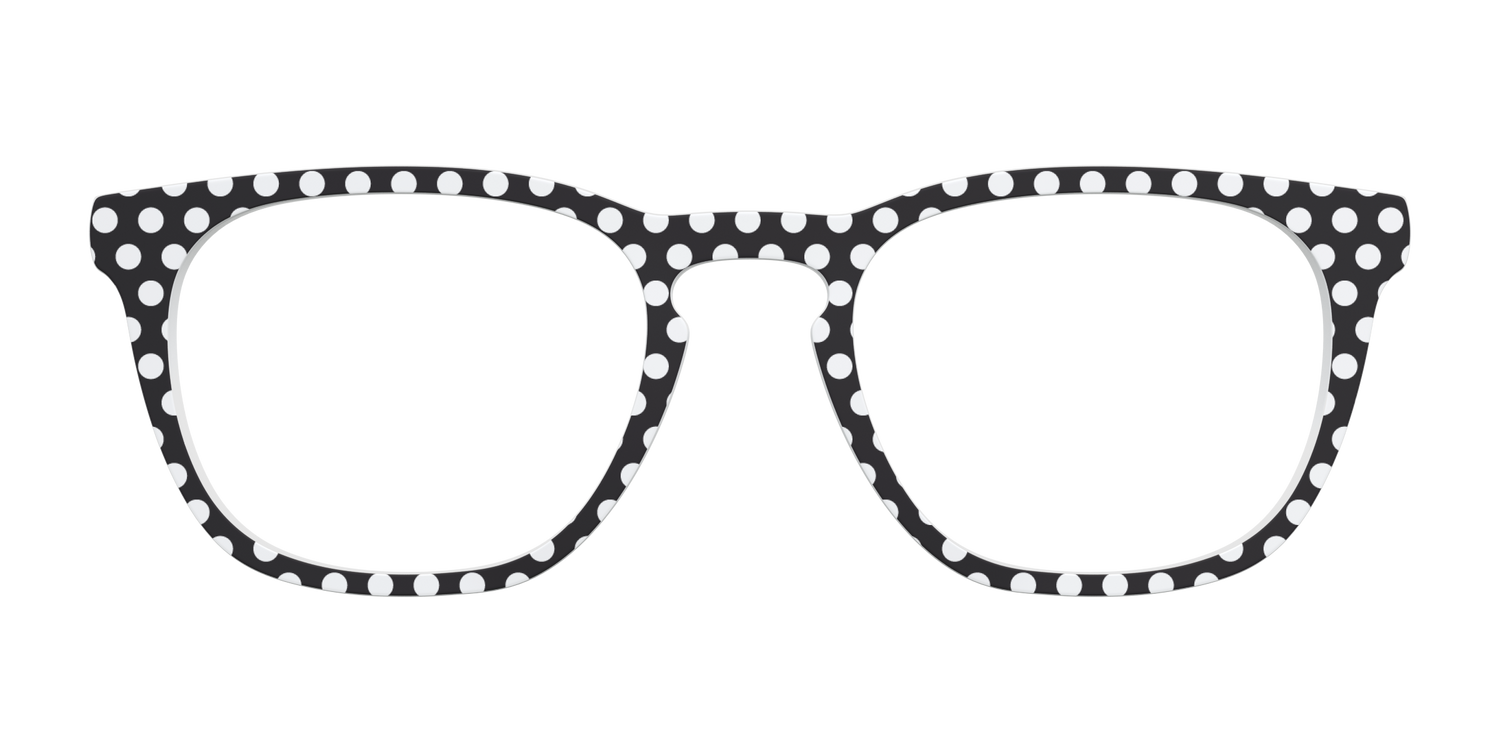 The Black Polka Dots - Front Top Image - Pair Eyewear