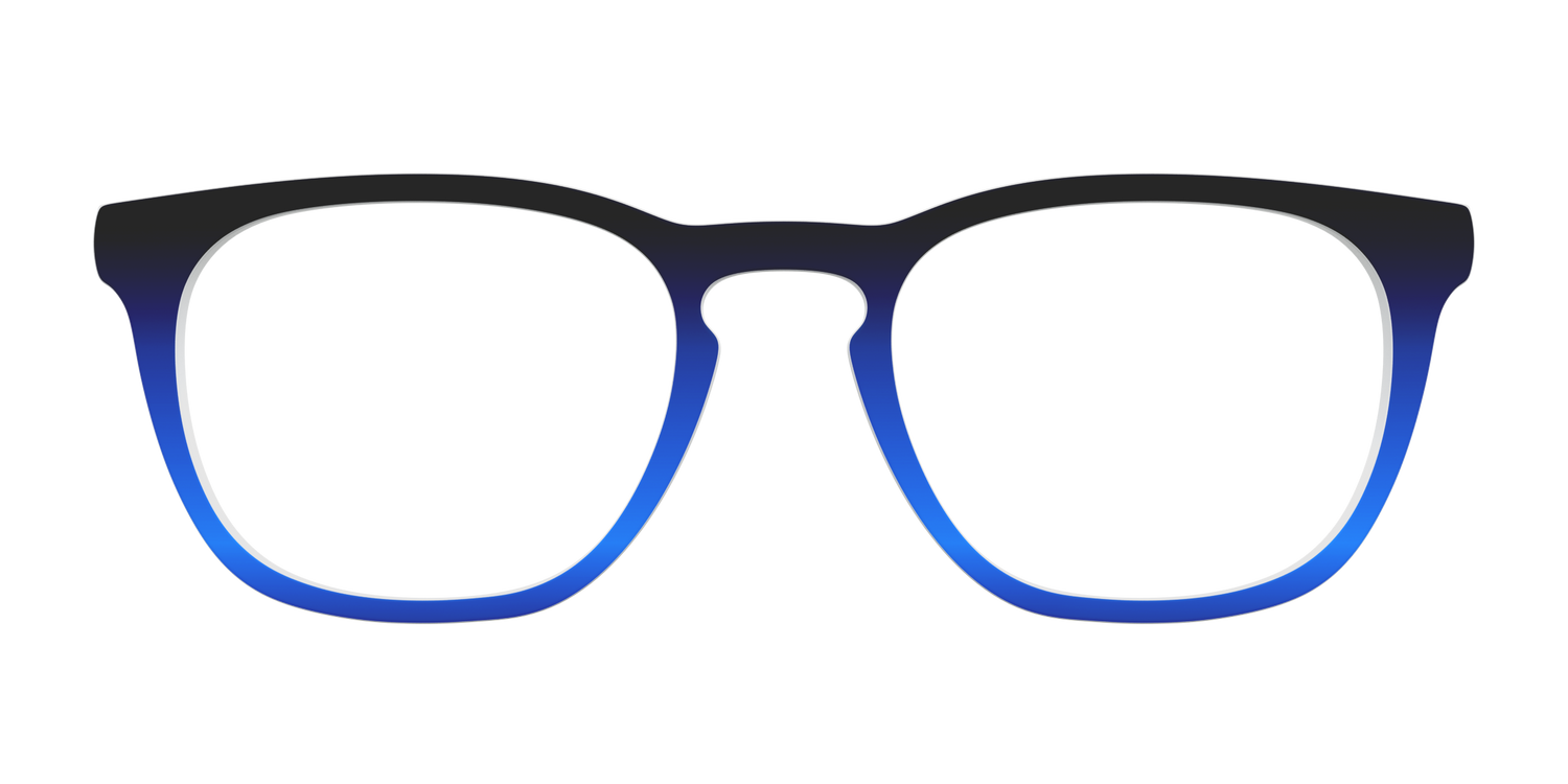 The Black to Blueberry Gradient - Front Top Image - Pair Eyewear