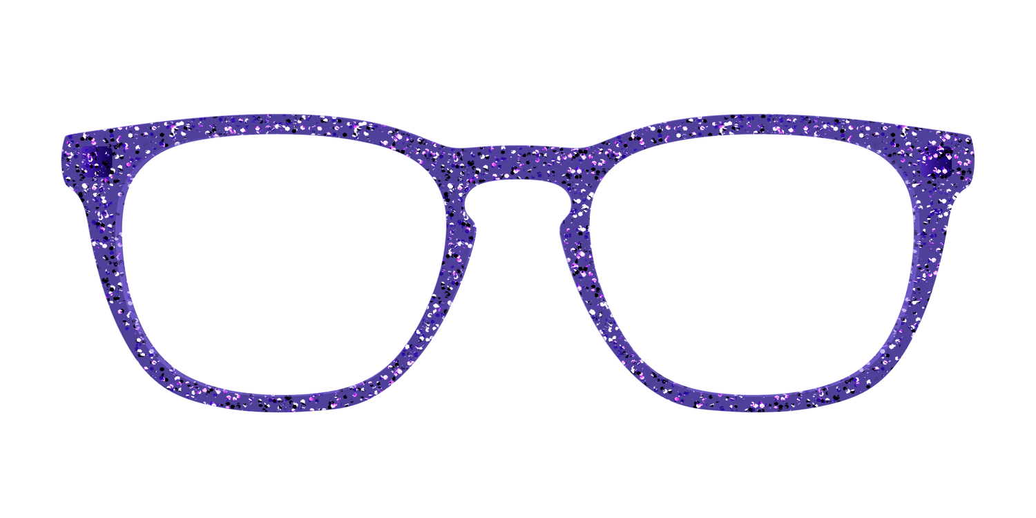 The Electric Purple Sparkle - Front Top Image - Pair Eyewear