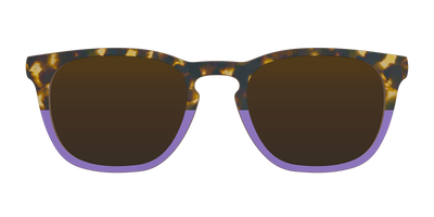The Polarized Lavender Tortoise Split Sun Top - Front Top Thumbnail - Pair Eyewear