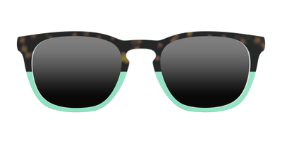 The Polarized Matcha Split Sun Top - Front Top Thumbnail - Pair Eyewear