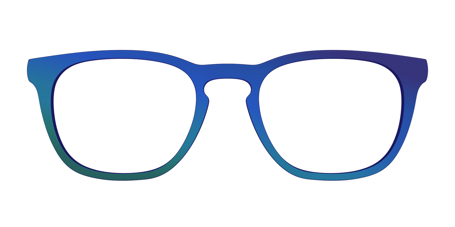 The Peacock Ombre - Front Top Image - Pair Eyewear