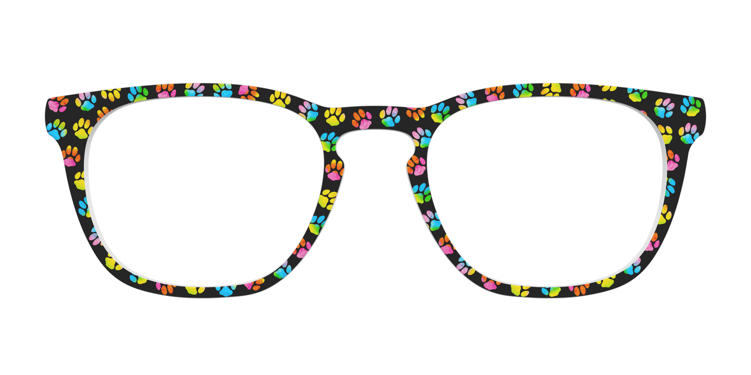 The Rainbow Paw Print - Front Top Image - Pair Eyewear