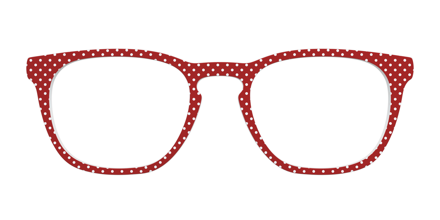 The Ruby Pin Dot - Front Top Image - Pair Eyewear