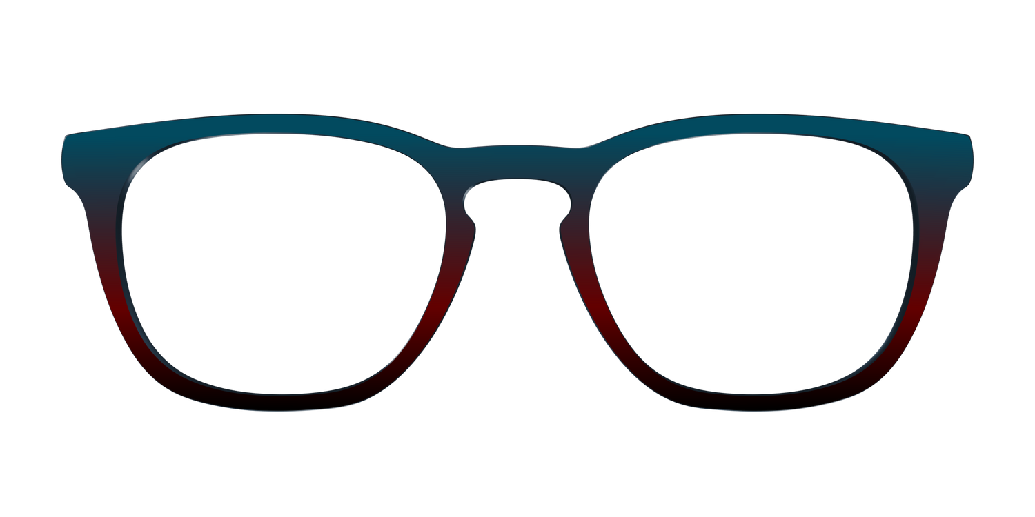The Teal to Espresso Gradient - Front Top Image - Pair Eyewear