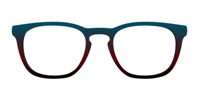 The Teal to Espresso Gradient - Front Top Thumbnail - Pair Eyewear