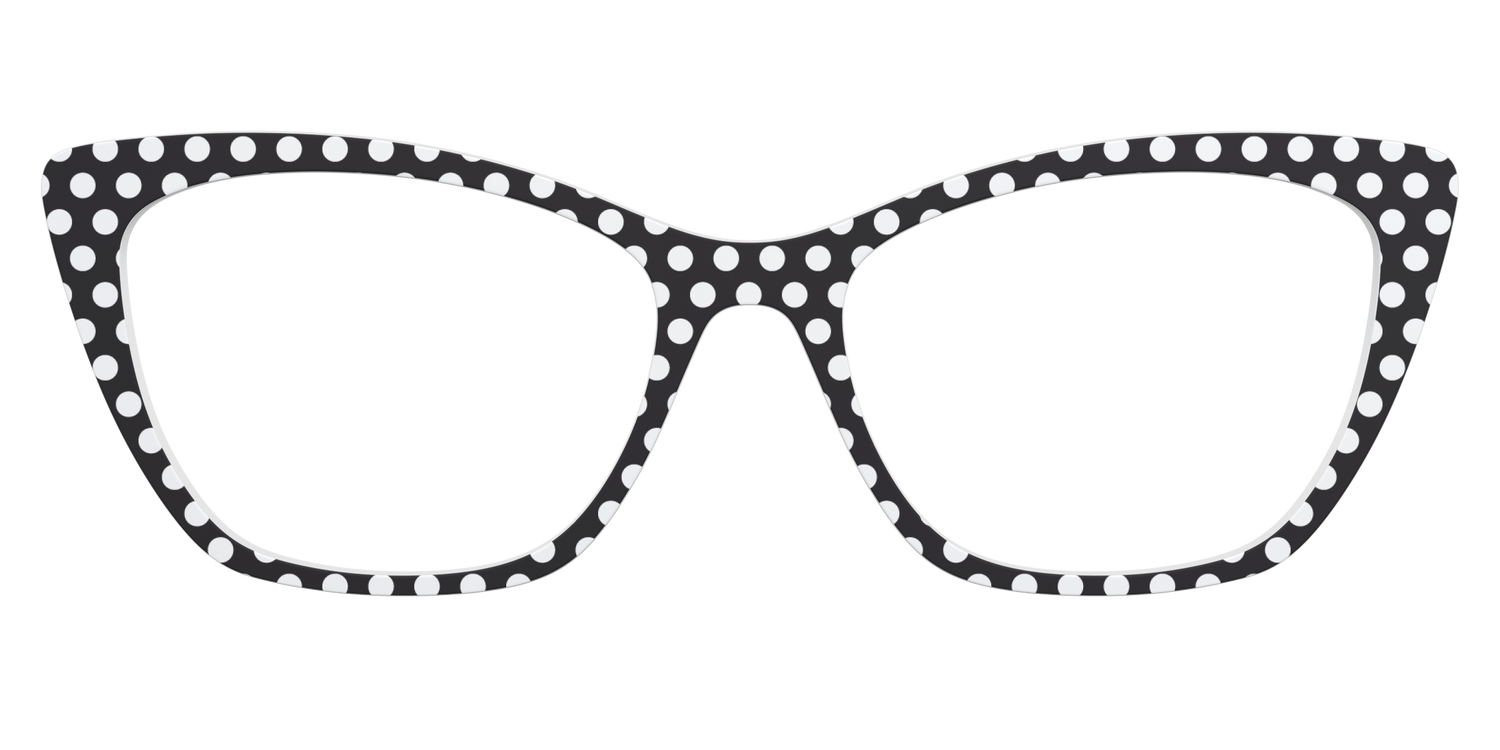 The Black Polka Dots - Front Top Image - Pair Eyewear