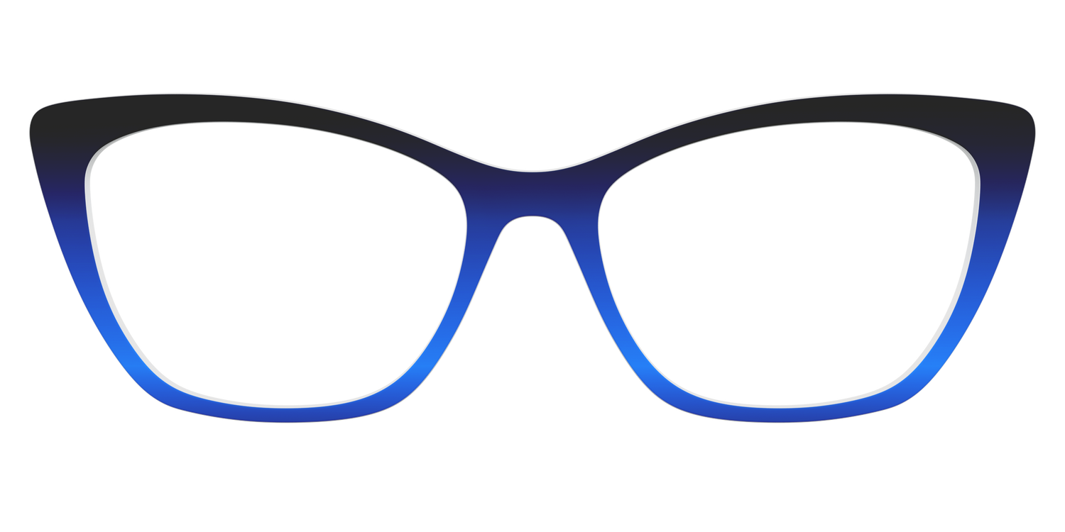 The Black to Blueberry Gradient - Front Top Image - Pair Eyewear