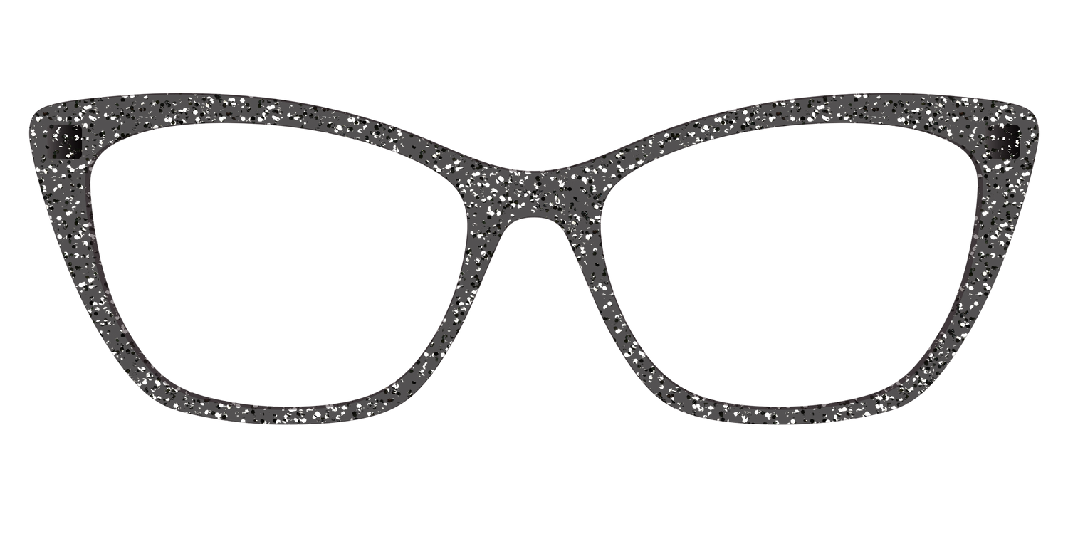 The Black Sparkle - Front Top Image - Pair Eyewear