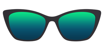 The Polarized Green Reflective Sun Top - Front Top Thumbnail - Pair Eyewear
