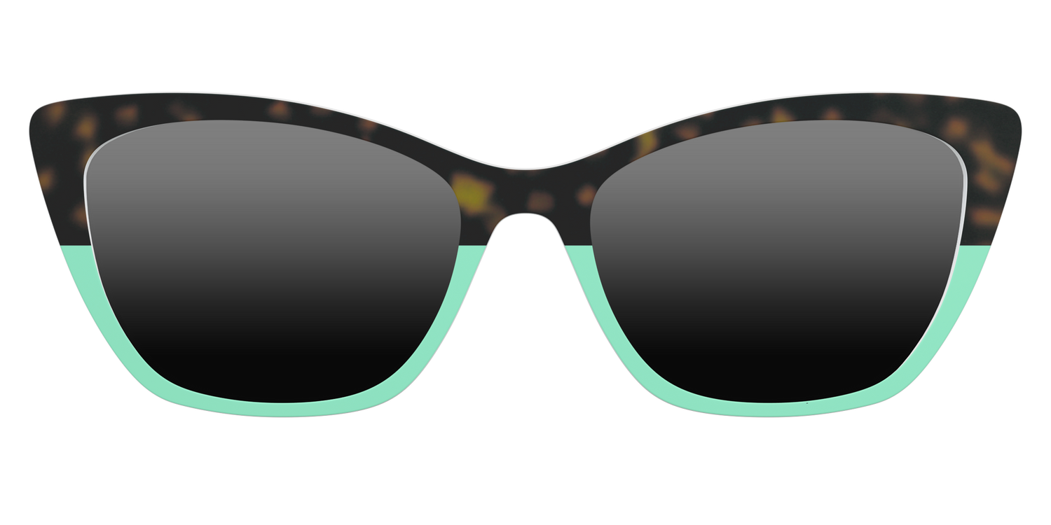 The Polarized Matcha Split Sun Top - Front Top Image - Pair Eyewear