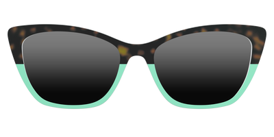 The Polarized Matcha Split Sun Top - Front Top Thumbnail - Pair Eyewear