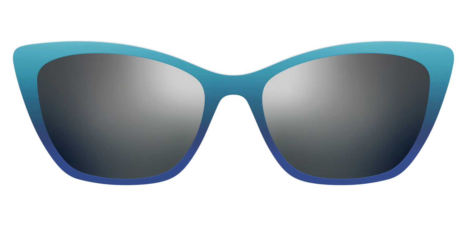 The Polarized Ocean Blue Sun Top - Front Top Image - Pair Eyewear