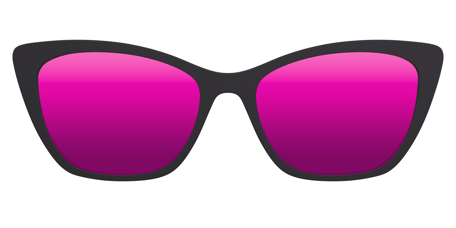 The Polarized Pink Reflective Sun Top - Front Top Image - Pair Eyewear