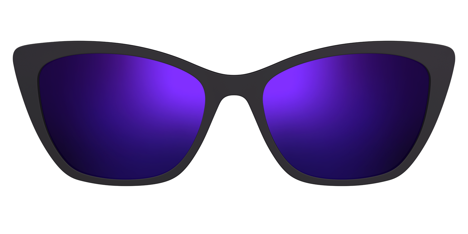 The Polarized Purple Reflective Sun Top - Front Top Image - Pair Eyewear