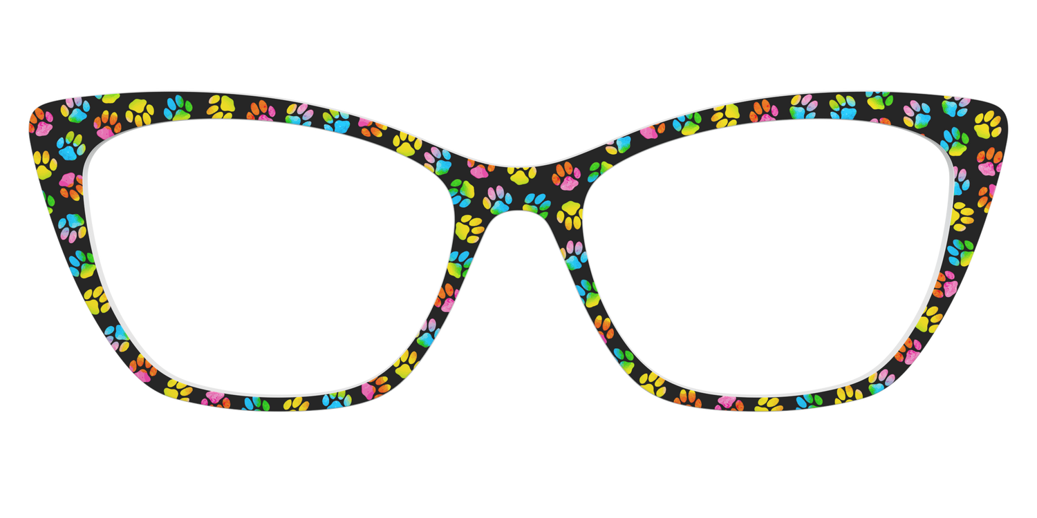 The Rainbow Paw Print - Front Top Image - Pair Eyewear