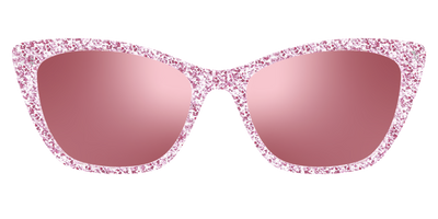 The Polarized Rose Gold Sparkle Sun Top - Front Top Thumbnail - Pair Eyewear