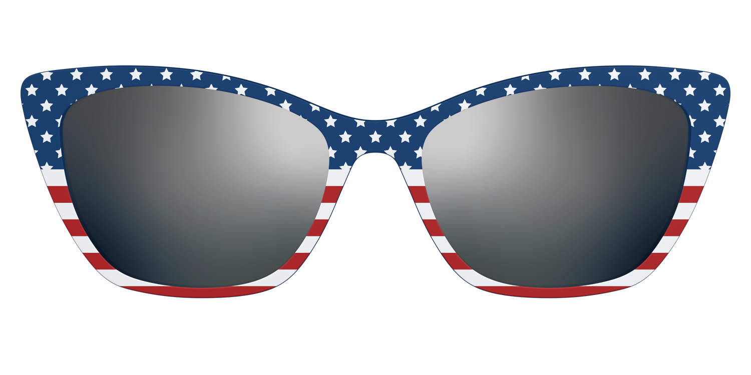 The Polarized Stars & Stripes Sun Top - Front Top Image - Pair Eyewear