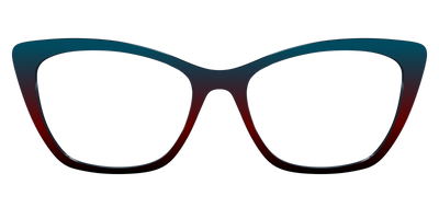 The Teal to Espresso Gradient - Front Top Thumbnail - Pair Eyewear