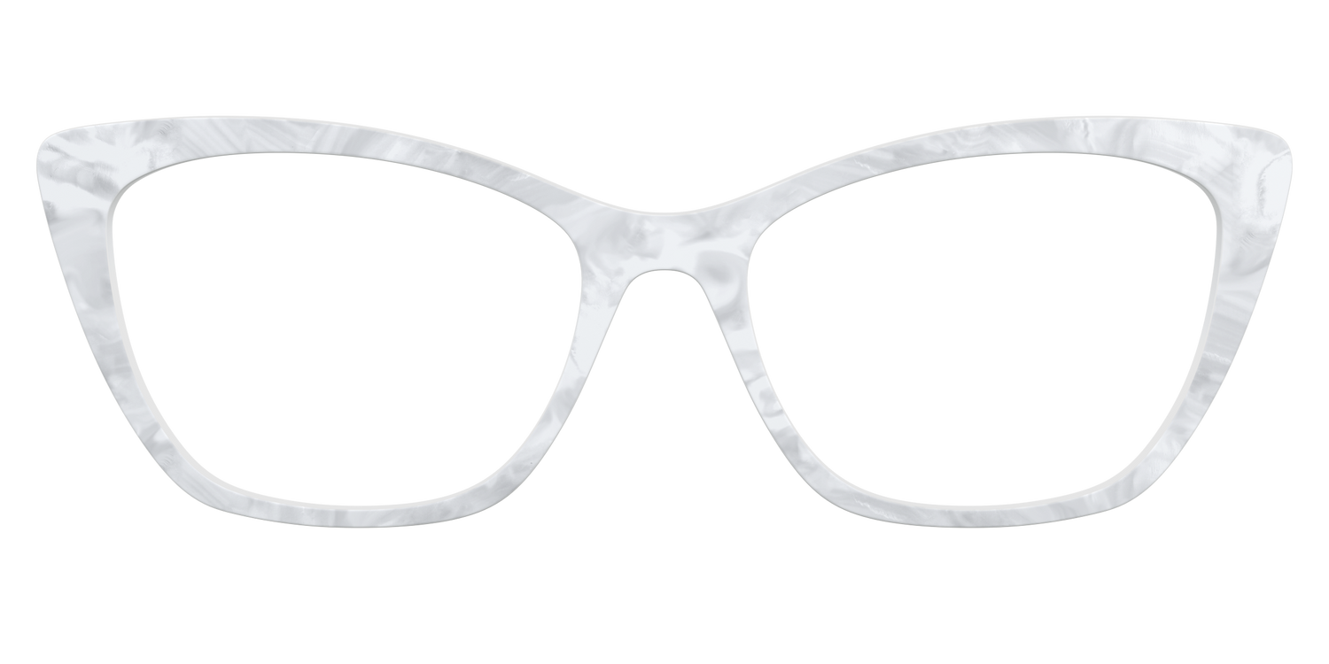 The White Pearlescent - Front Top Image - Pair Eyewear