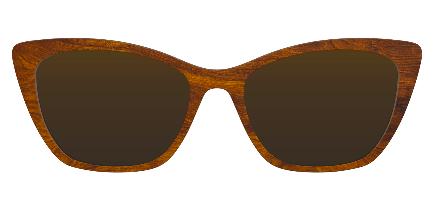 The Polarized Woodgrain Sun Top - Front Top Image - Pair Eyewear